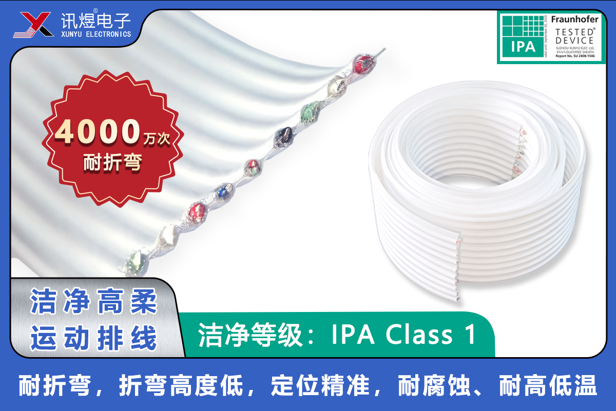 （5）蘇州訊煜電子,最新產(chǎn)品,訊煜潔凈高柔運動排線<br>耐折彎達4000萬次以上_202